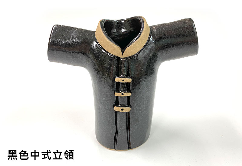 客家服飾筆筒-黑色中式立領